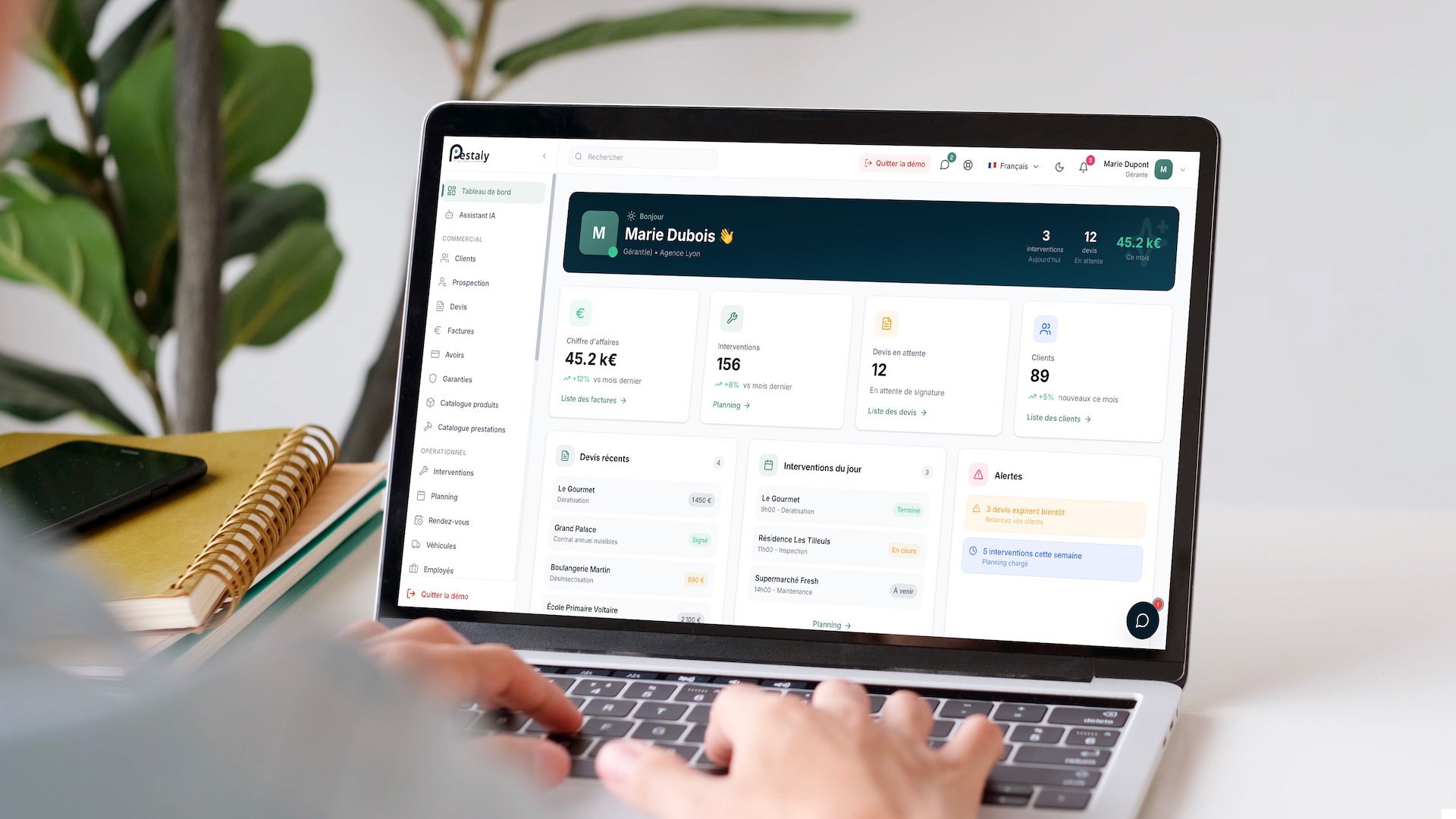 Logiciel de gestion : Pestaly Pro 3.0