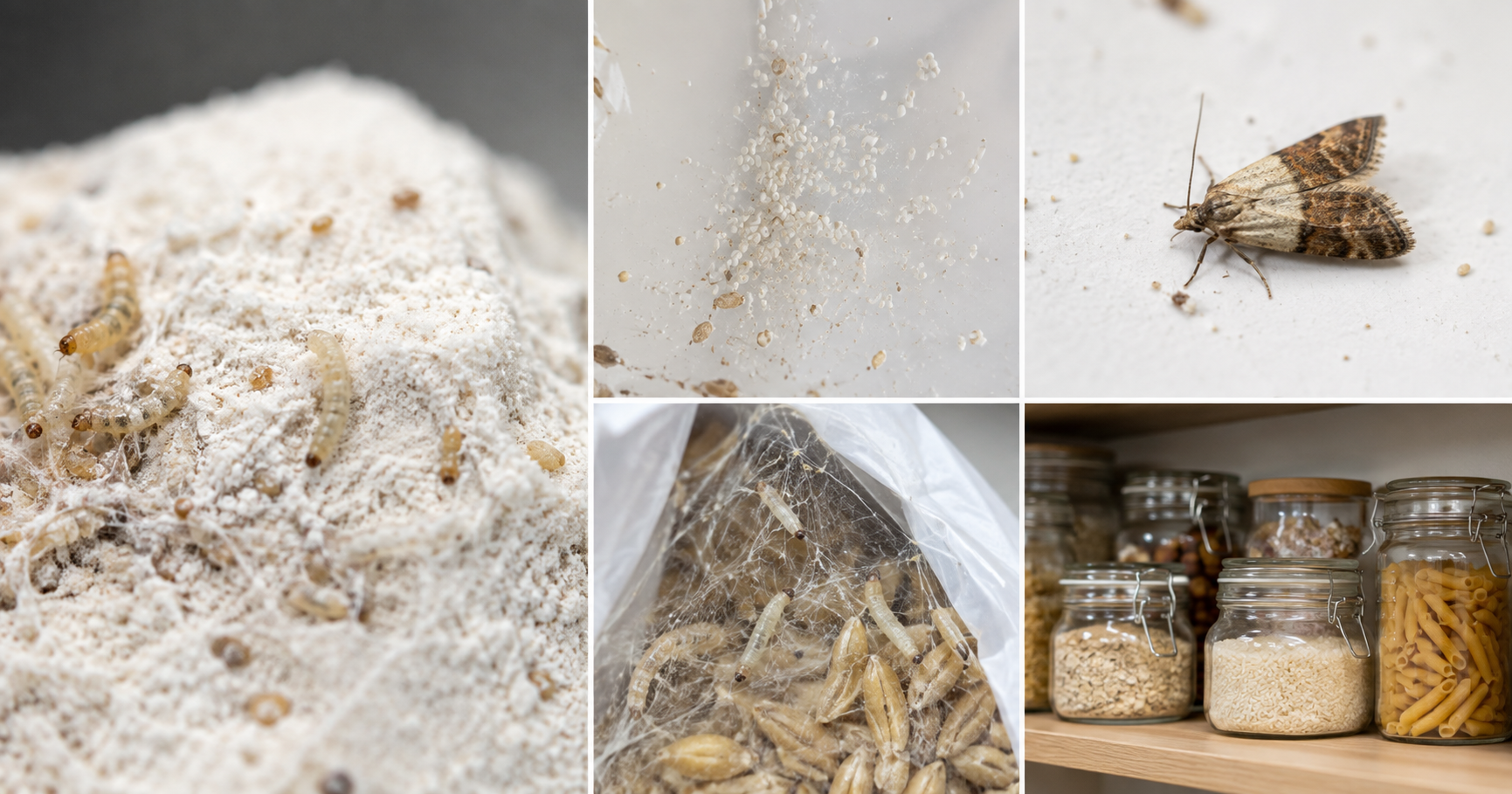 Œufs de mites alimentaires : photos et élimination