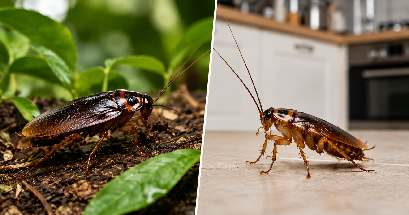 Cafard de jardin vs cafard de maison : comment les différencier ? 